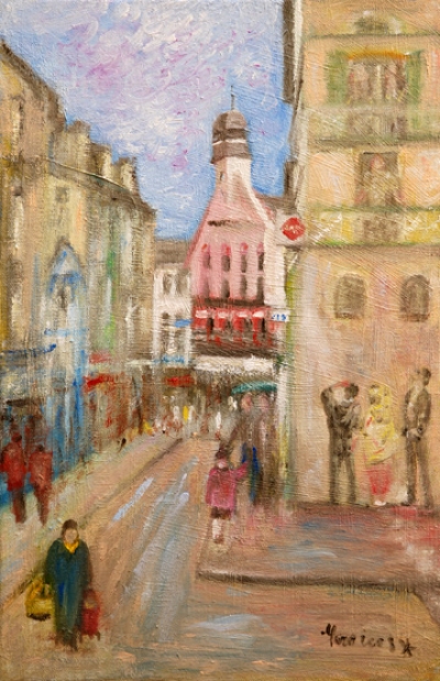 Le trompe l&#039;oeil de la rue Victor-Hugo à Dieppe