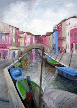île de Burano, (lagune de Venise)