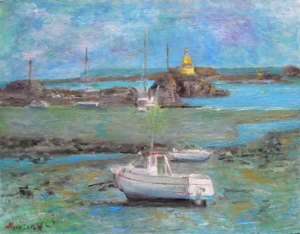 Marée basse à l&#039;ile de Bréhat